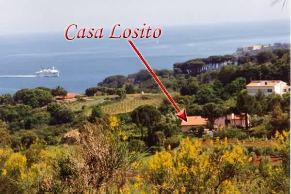 Studio-Appartment In Landhaus Mit Meerblick Porto Azzurro Kültér fotó